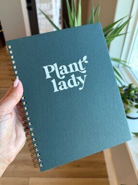 🌻 2/$20 Green Plant Lady Spiral Notebook